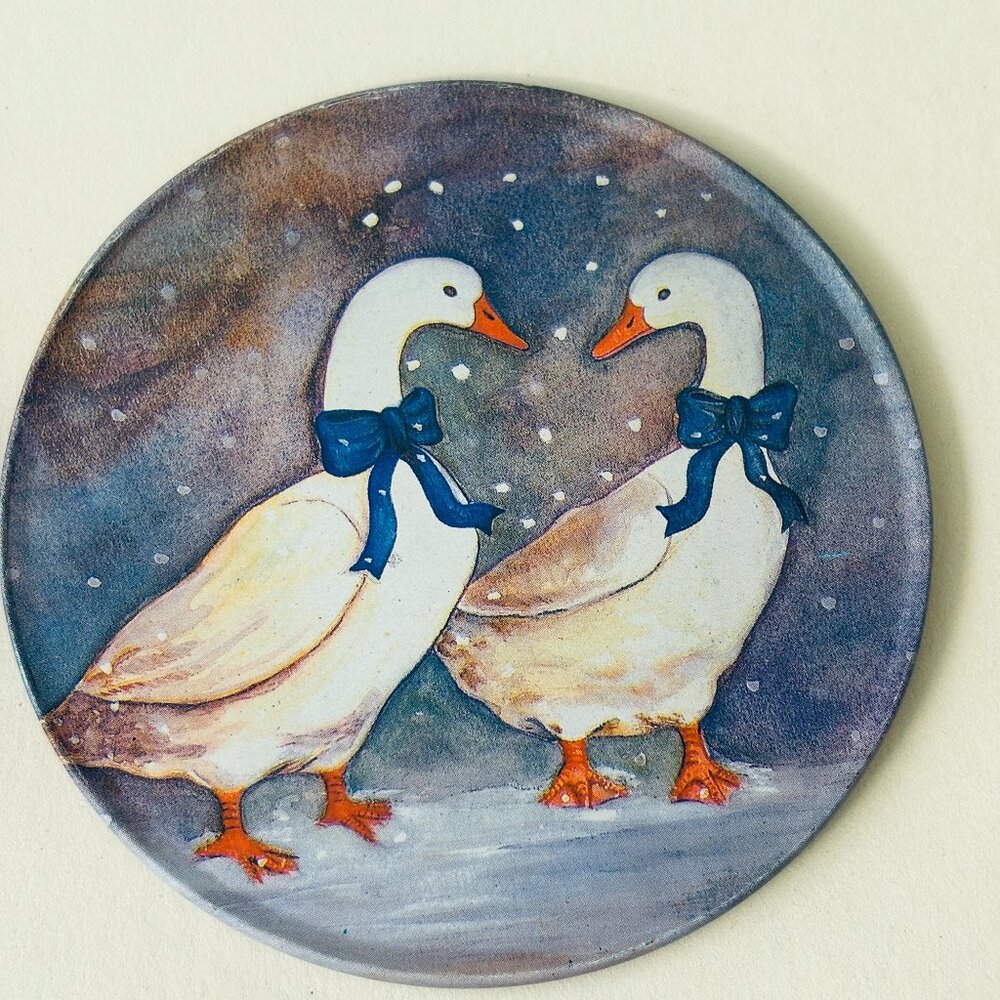 Vintage Snow Geese Coasters- Set of 6